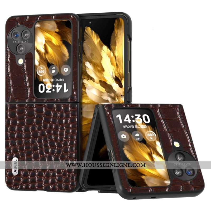 Coque Oppo Find N3 Flip Texture Crocodile