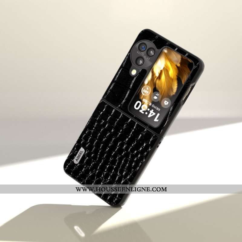 Coque Oppo Find N3 Flip Texture Crocodile