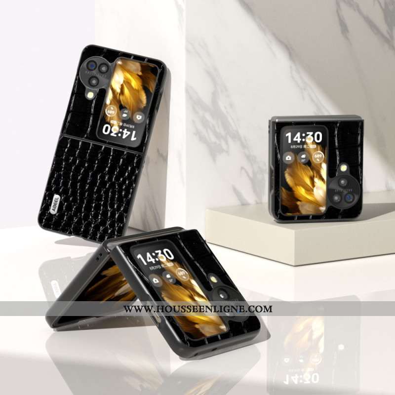 Coque Oppo Find N3 Flip Texture Crocodile