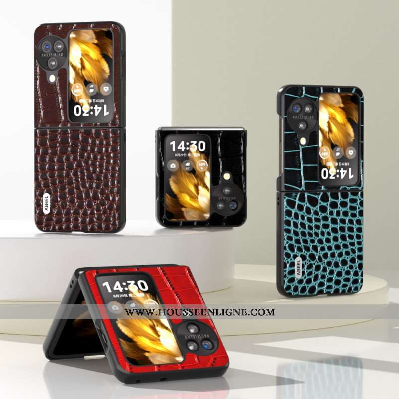 Coque Oppo Find N3 Flip Texture Crocodile