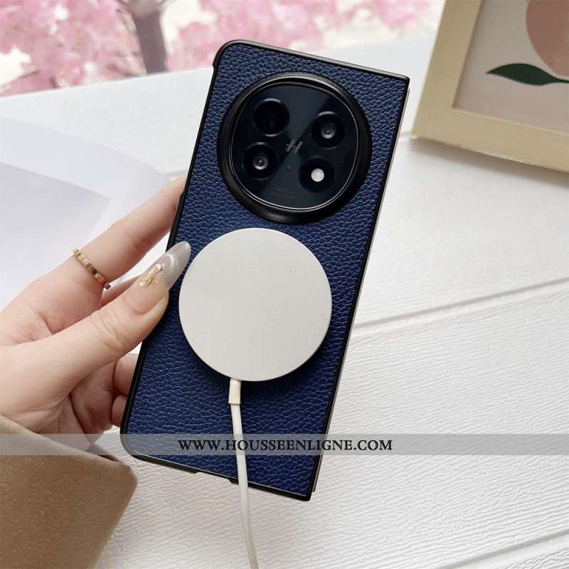 Coque Oppo Find N5 5G Compatible MagSafe Simili Cuir