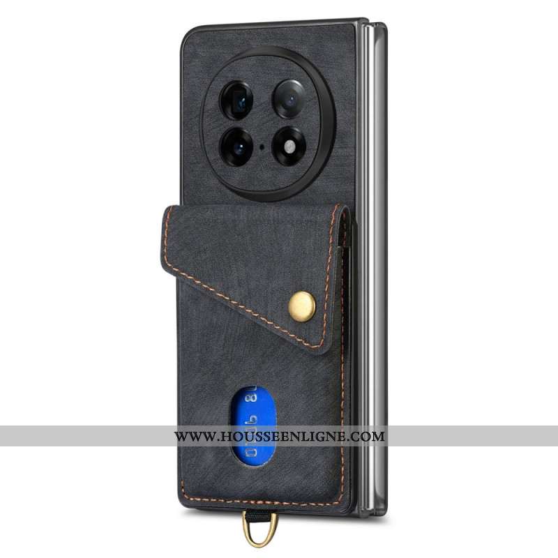 Coque Oppo Find N5 5G Porte-Cartes et Support