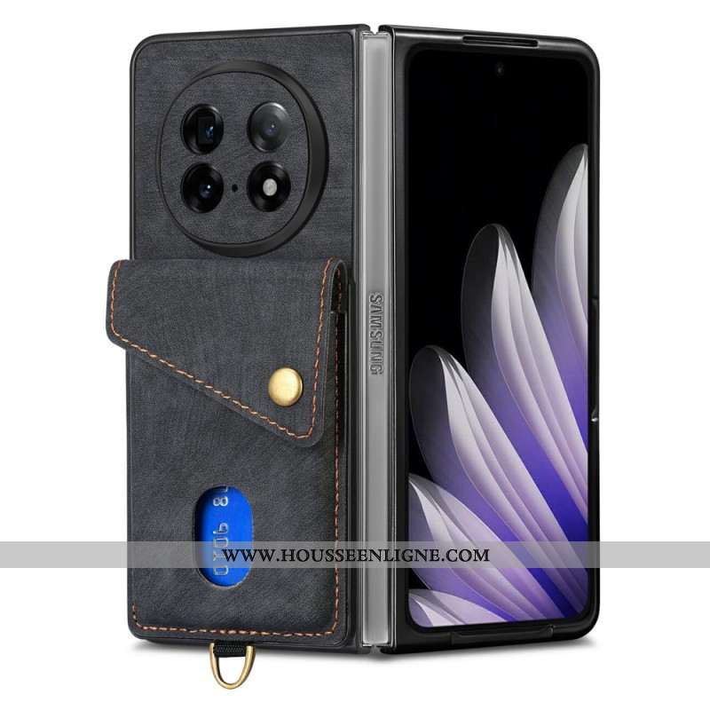 Coque Oppo Find N5 5G Porte-Cartes et Support