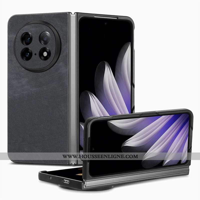 Coque Oppo Find N5 Cuir Rétro