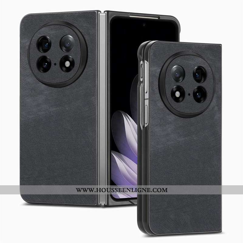 Coque Oppo Find N5 Cuir Rétro