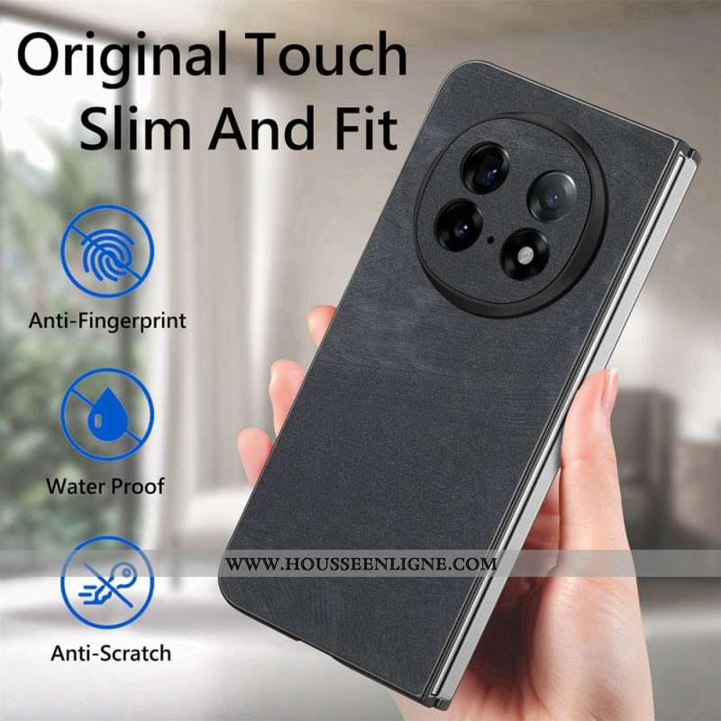 Coque Oppo Find N5 Cuir Rétro