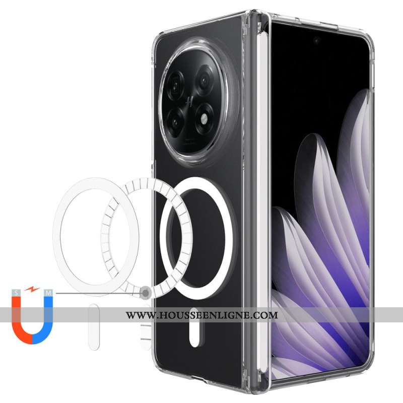 Coque Oppo Find N5 Transparente Magnétique