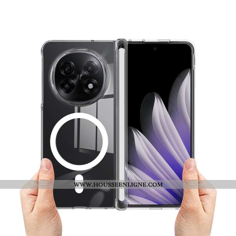 Coque Oppo Find N5 Transparente Magnétique