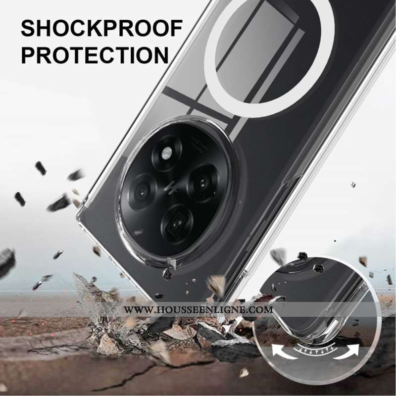 Coque Oppo Find N5 Transparente Magnétique