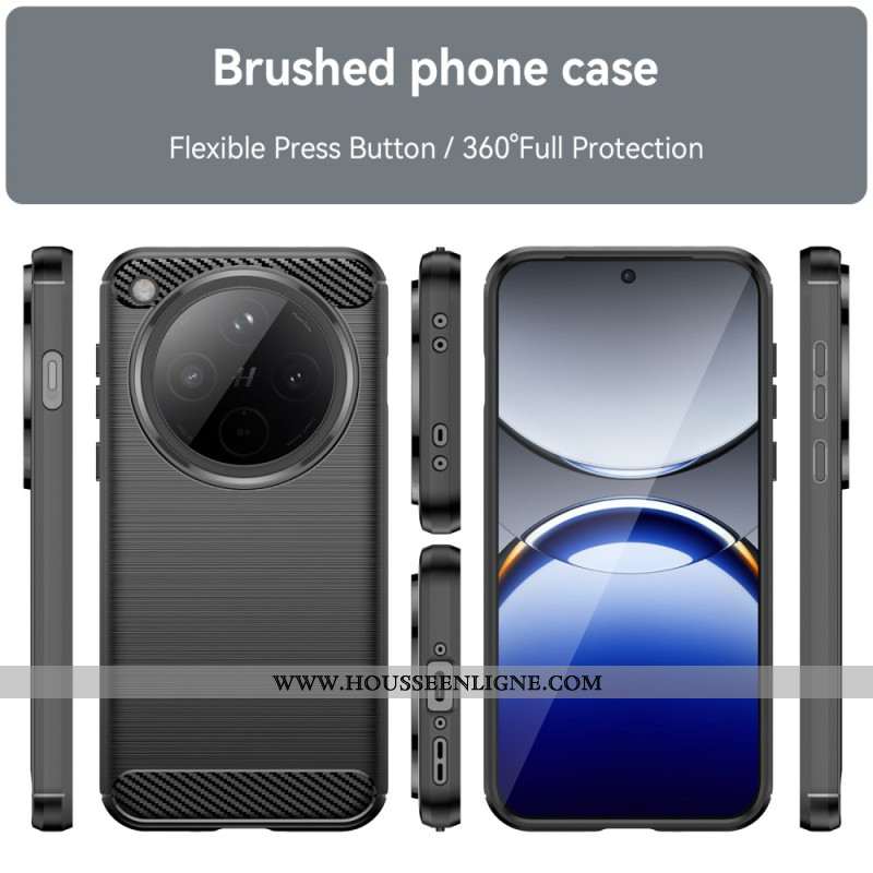 Coque Oppo Find X8 5G Fibre Carbone Brossée