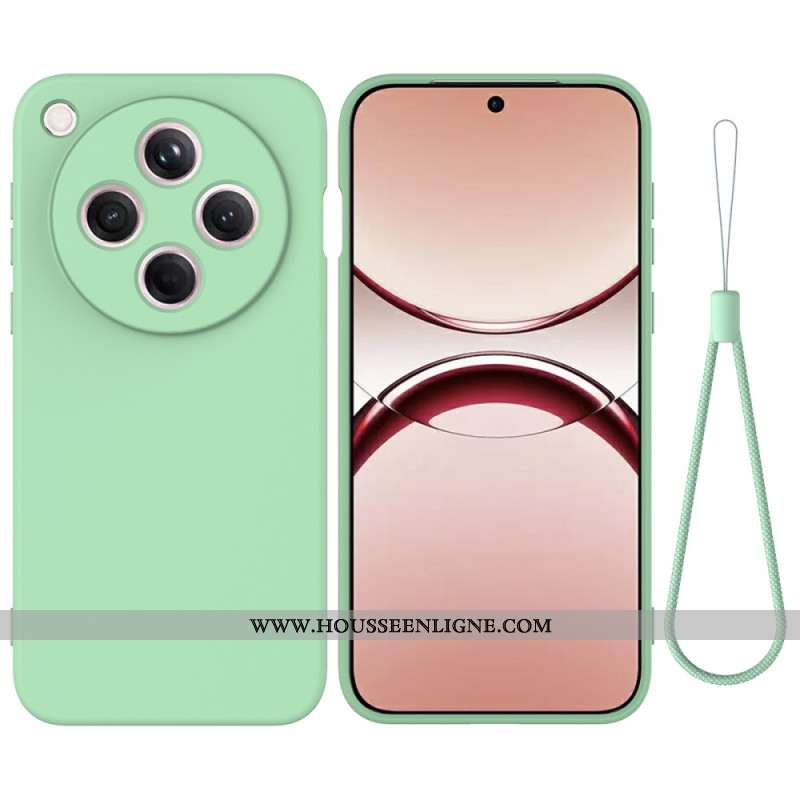 Coque Oppo Find X8 5G Silicone Liquide à Lanière