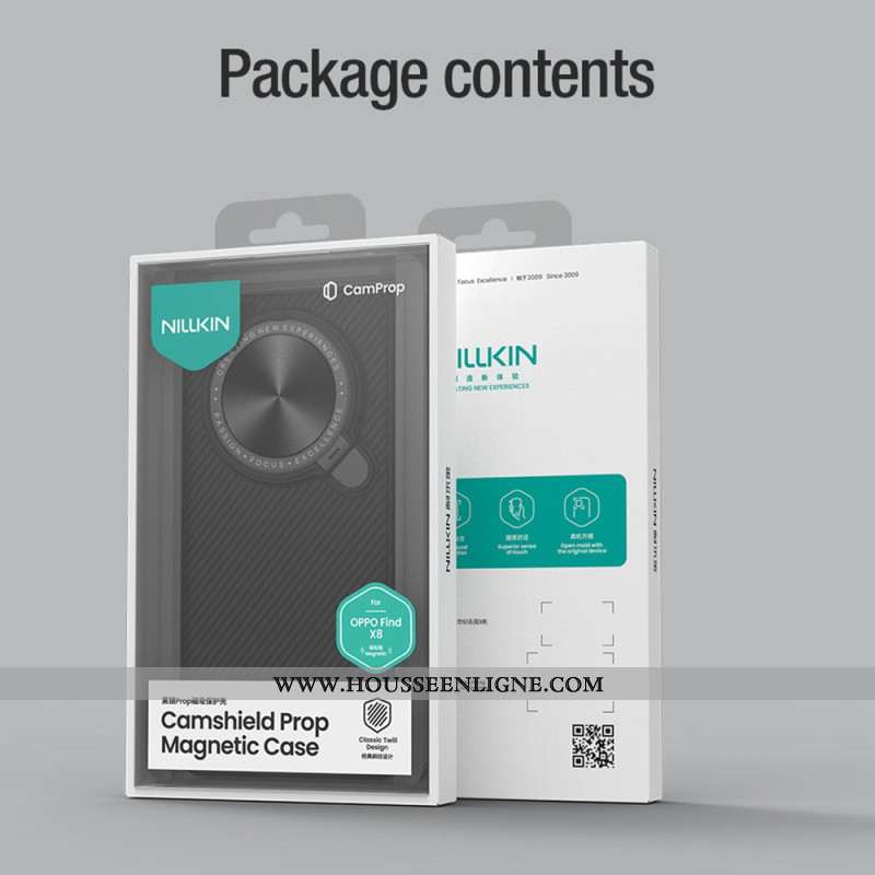 Coque Oppo Find X8 Camshield Prop Magnetic Series NILLKIN