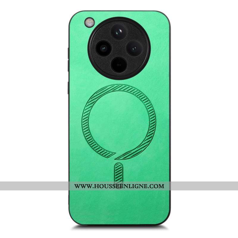 Coque Oppo Find X8 Compatible MagSafe Effet Cuir