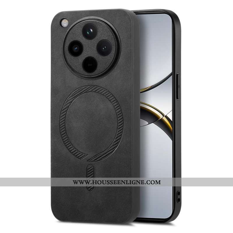 Coque Oppo Find X8 Compatible MagSafe Effet Cuir