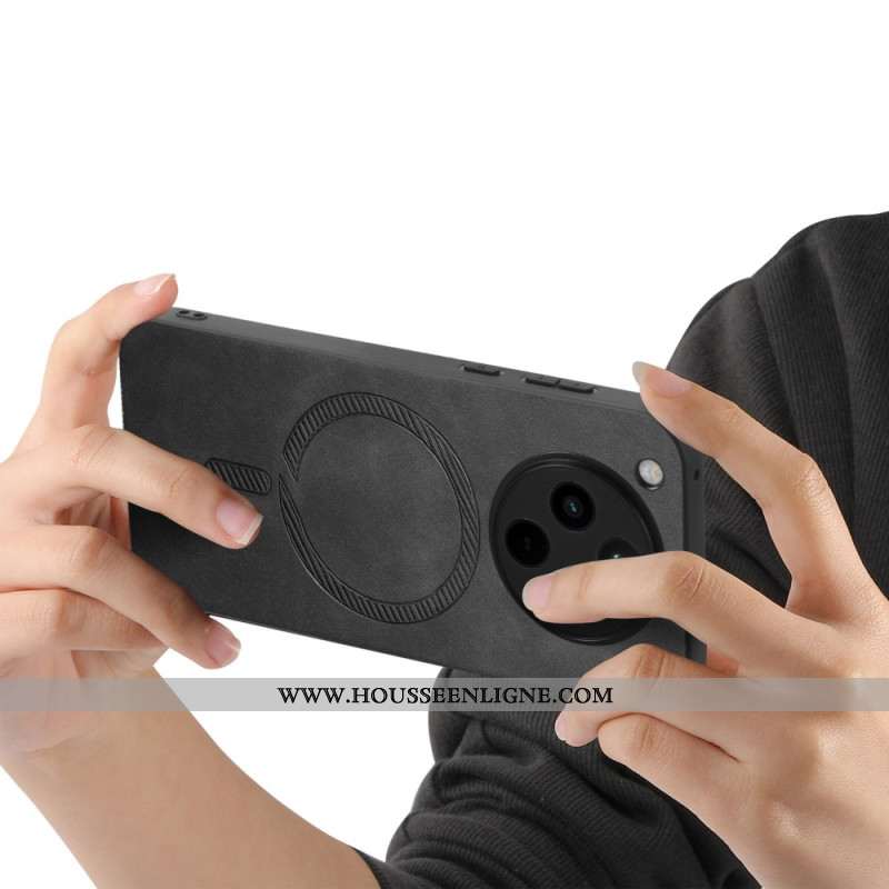 Coque Oppo Find X8 Compatible MagSafe Effet Cuir