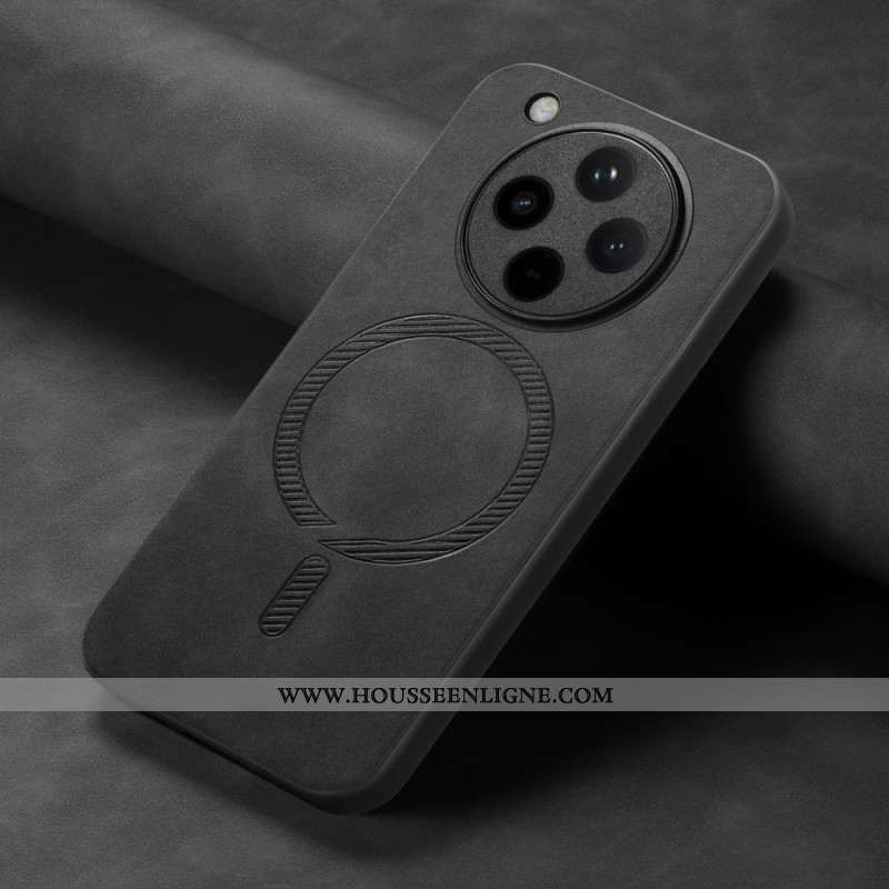 Coque Oppo Find X8 Compatible MagSafe Effet Cuir