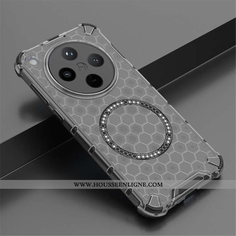 Coque Oppo Find X8 Compatible MagSafe Nid d'Abeille