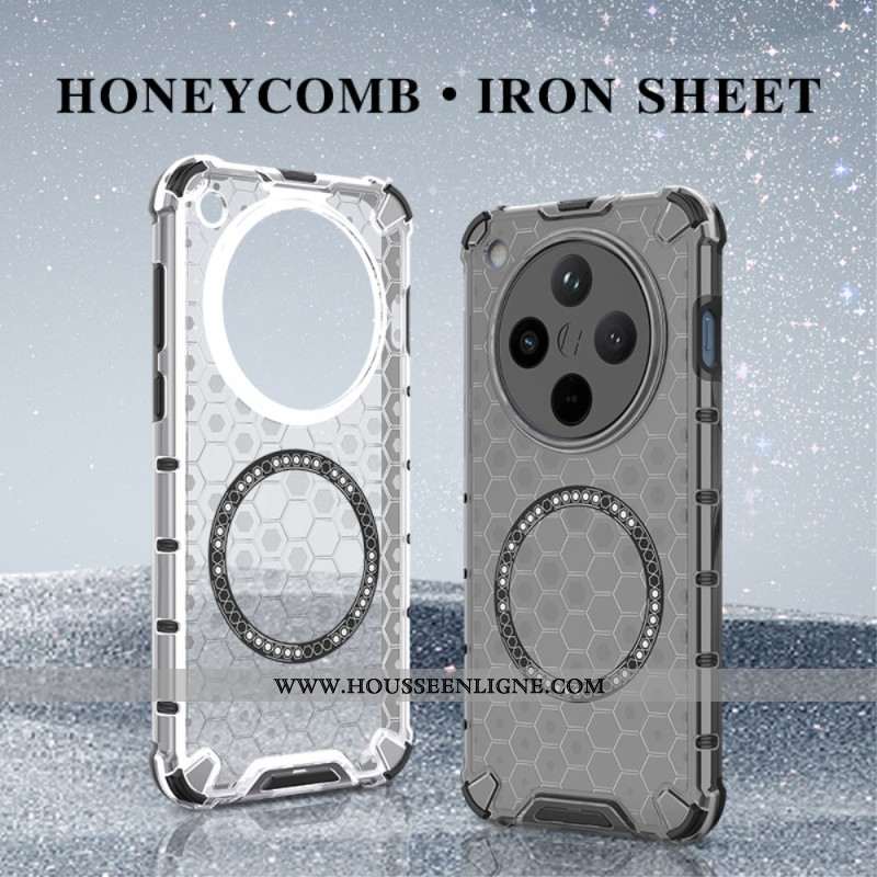 Coque Oppo Find X8 Compatible MagSafe Nid d'Abeille