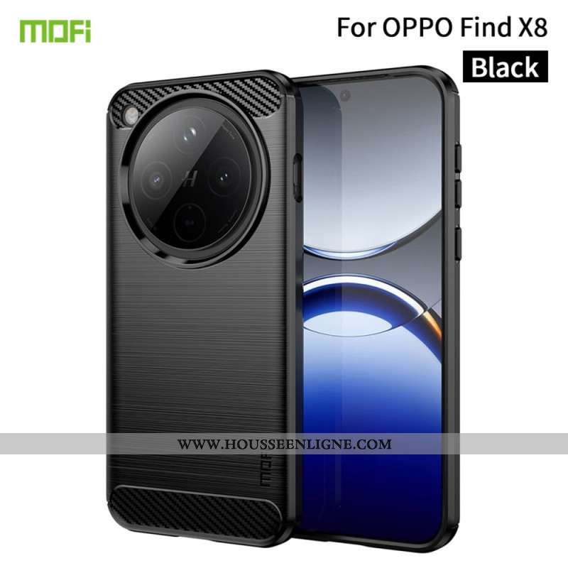Coque Oppo Find X8 Fibre Carbone Brossée