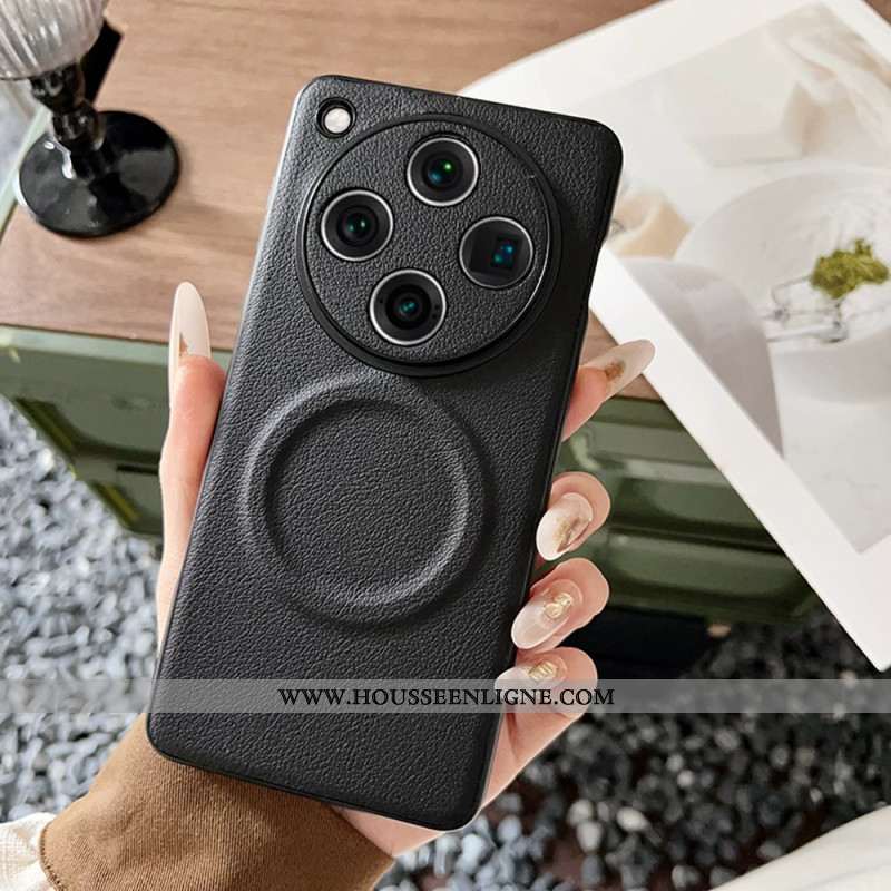 Coque Oppo Find X8 Pro 5G Compatible MagSafe Effet Cuir