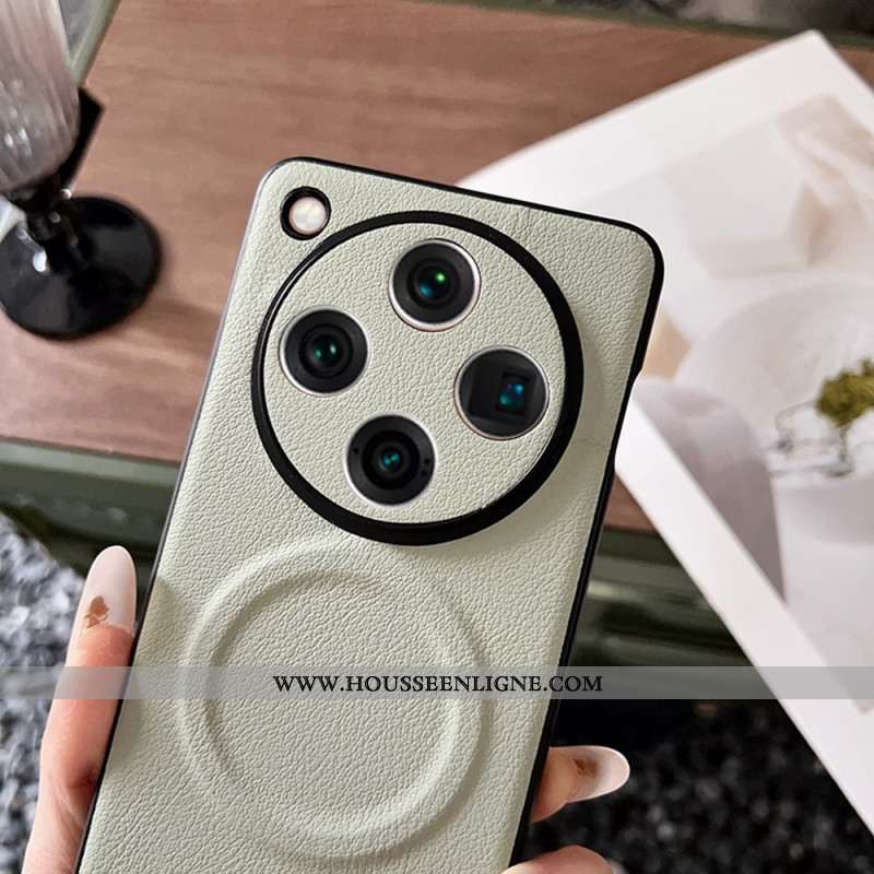 Coque Oppo Find X8 Pro 5G Compatible MagSafe Effet Cuir