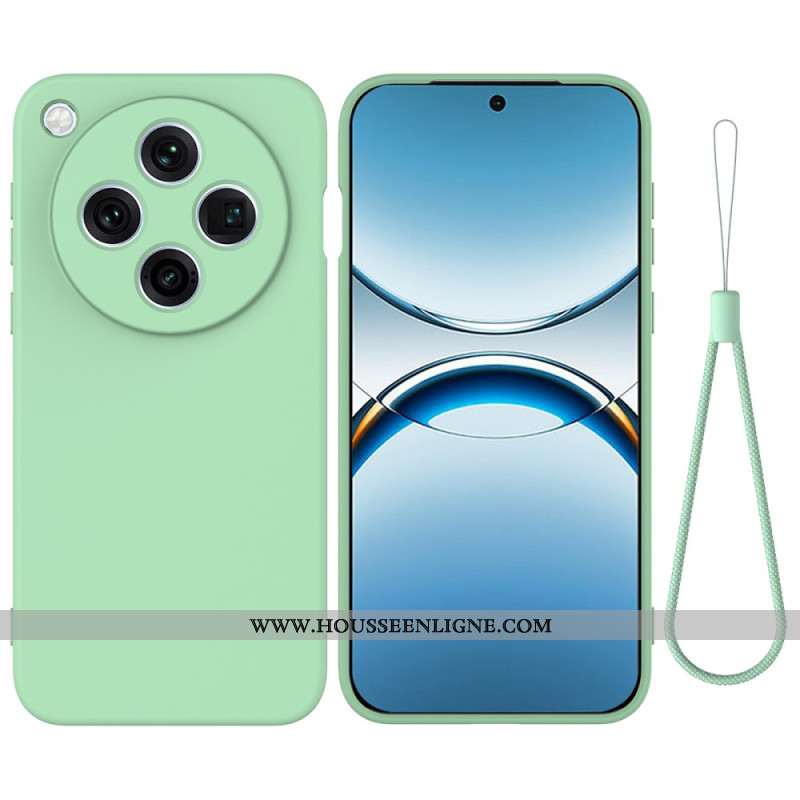 Coque Oppo Find X8 Pro 5G Silicone Liquide à Lanière