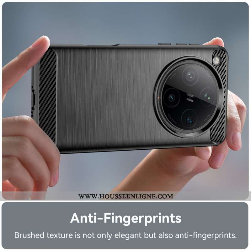 Coque Oppo Find X8 Pro Fibre Carbone Brossée