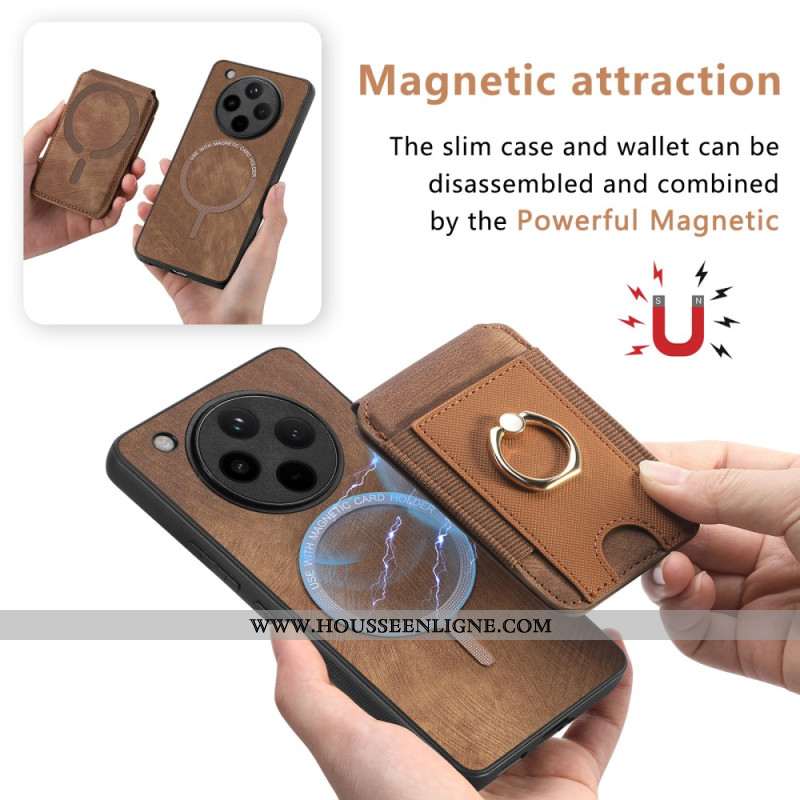 Coque Oppo Find X8 Pro Porte-Carte à Rabat