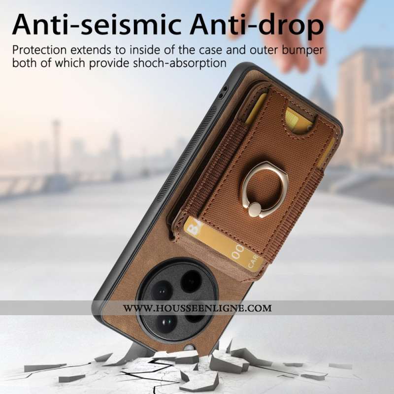 Coque Oppo Find X8 Pro Porte-Carte à Rabat