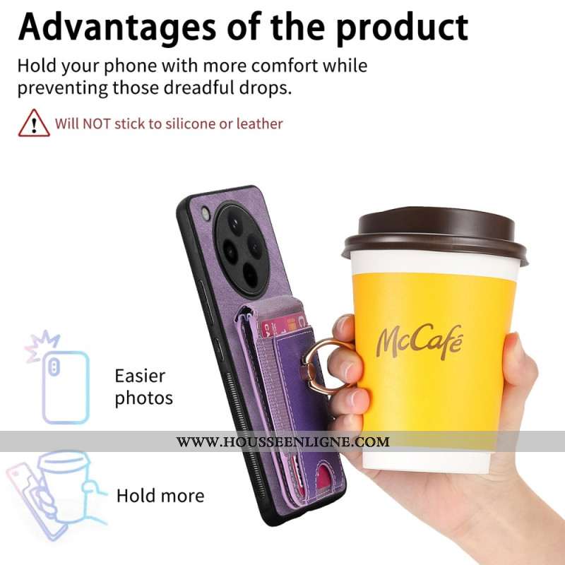 Coque Oppo Find X8 Pro Porte-Carte à Rabat