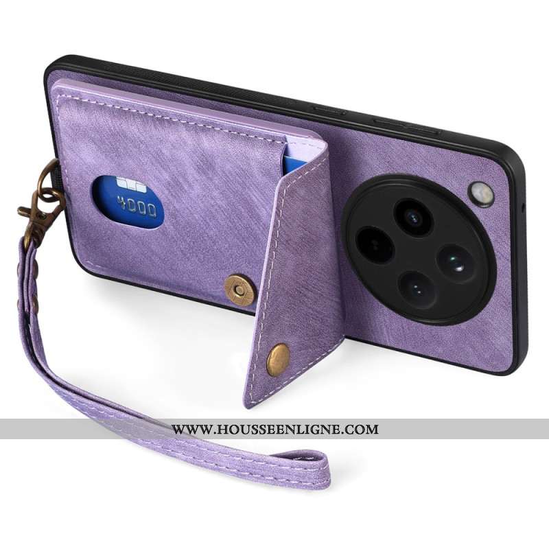 Coque Oppo Find X8 Pro Porte-Cartes et Support