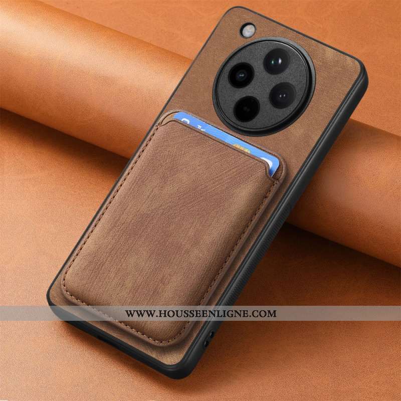 Coque Oppo Find X8 Pro Rétro avec Porte-Cartes Détachable