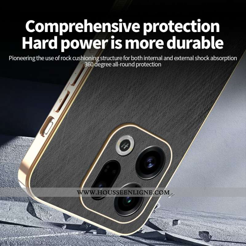 Coque Oppo Find X9 5G Effet Cuir KADEM