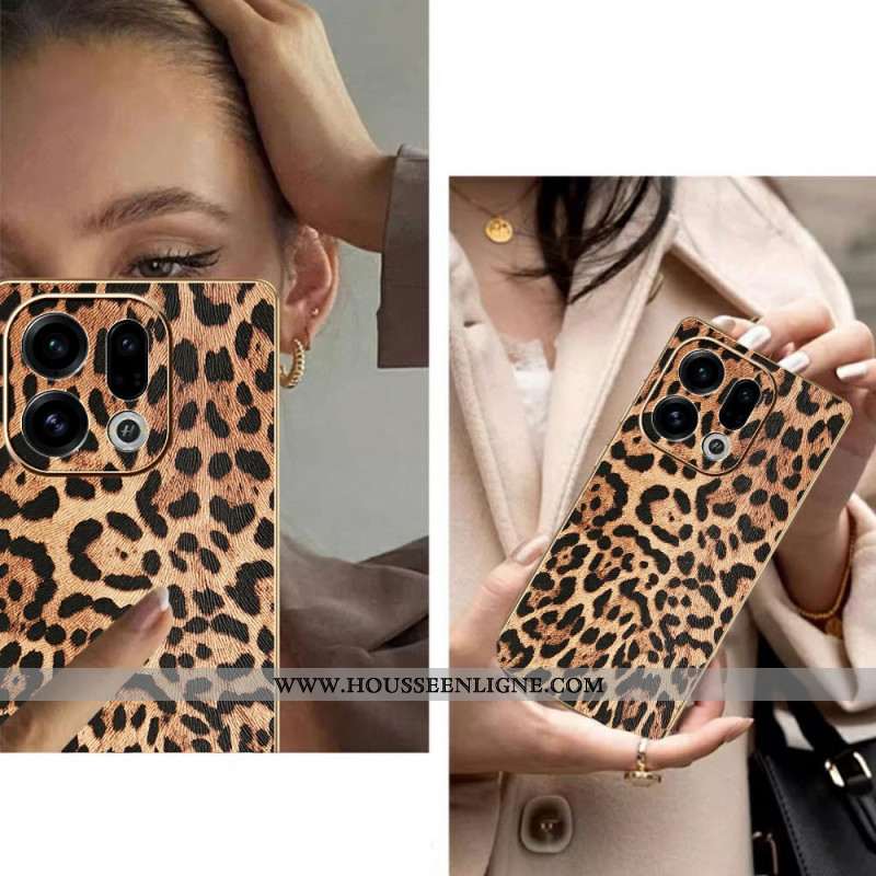 Coque Oppo Find X9 5G Léopard