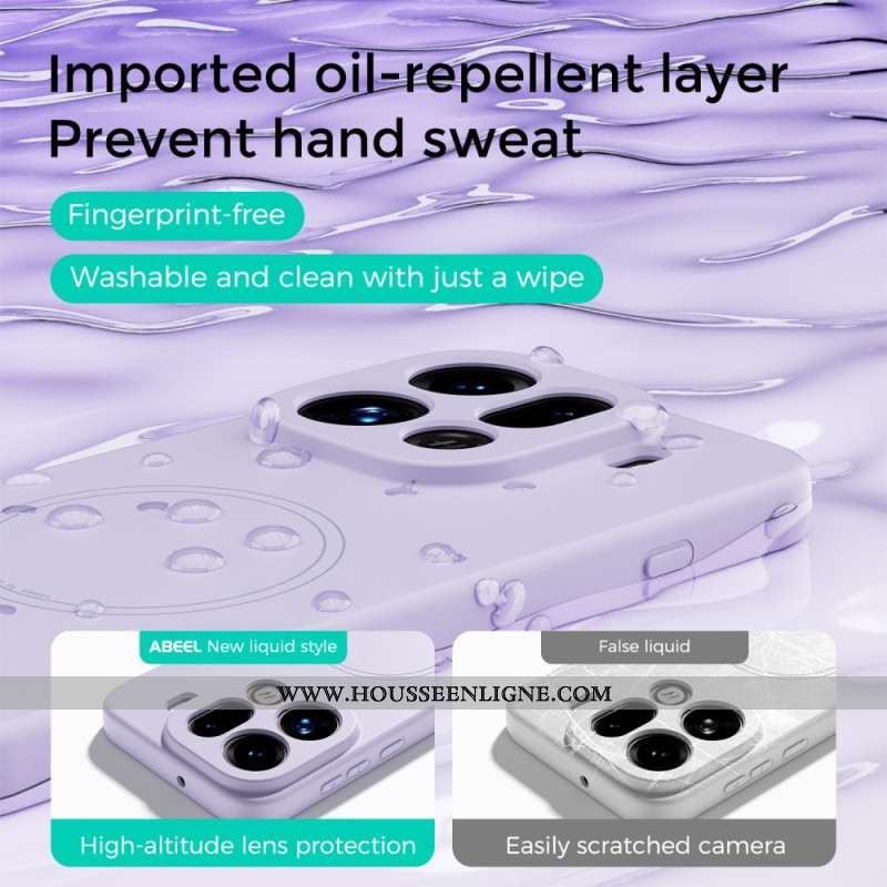 Coque Oppo Find X9 5G MagSafe Silicone Liquide ABEEL