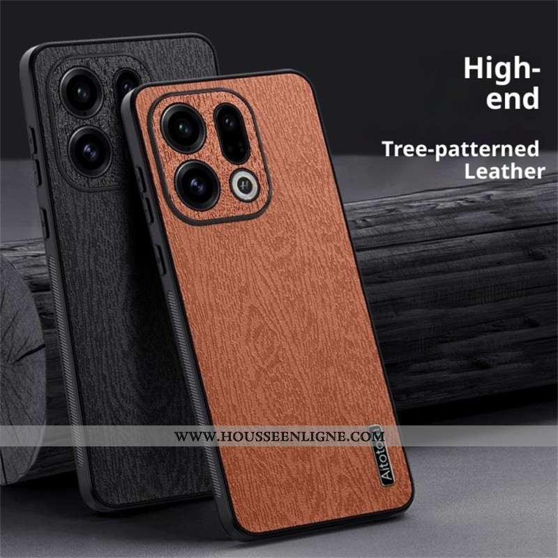 Coque Oppo Find X9 5G Texture Bois
