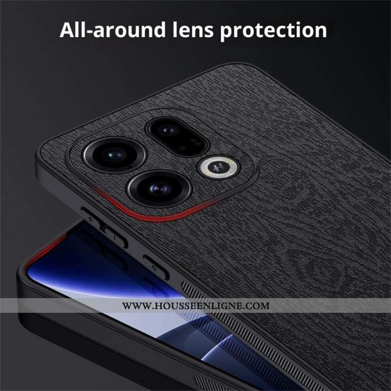 Coque Oppo Find X9 5G Texture Bois