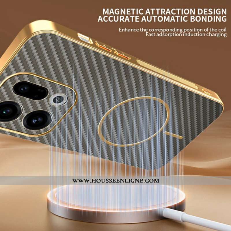 Coque Oppo Find X9 5G Texture Fibre de Carbone