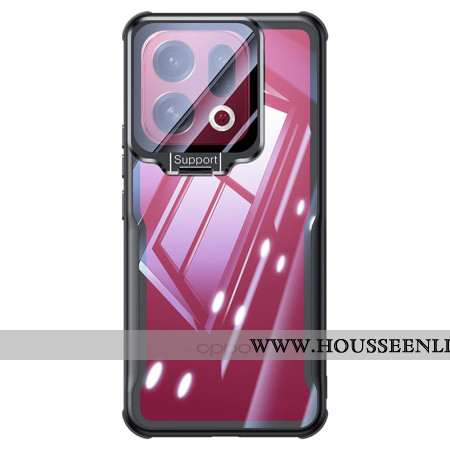 Coque Oppo Find X9 5G Transparente avec Support Intégré et Protection Caméra