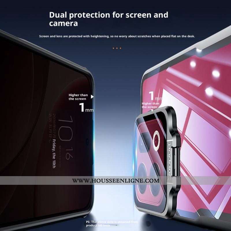 Coque Oppo Find X9 5G Transparente avec Support Intégré et Protection Caméra