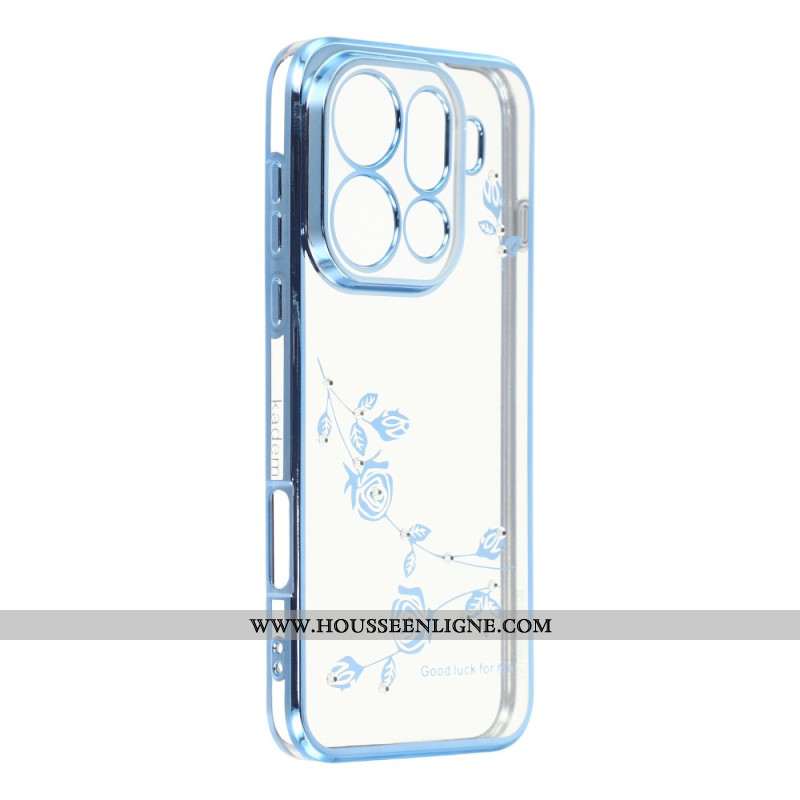 Coque Oppo Find X9 Pro 5G Fleurs et Strass KADEM