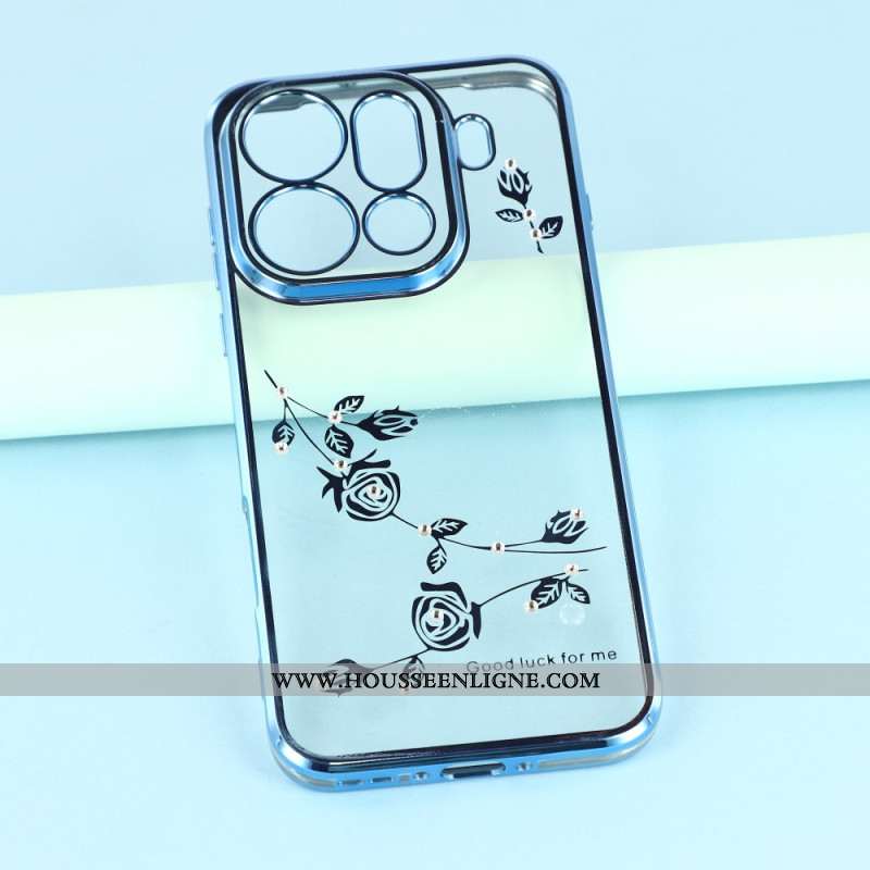 Coque Oppo Find X9 Pro 5G Fleurs et Strass KADEM
