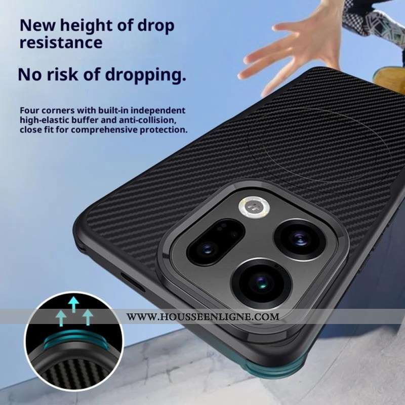 Coque Oppo Find X9 Pro 5G MagSafe Fibre Carbone