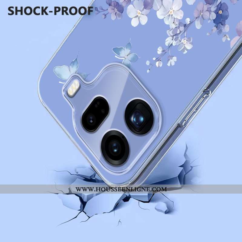 Coque Oppo Find X9 Pro 5G Papillons et Fleurs