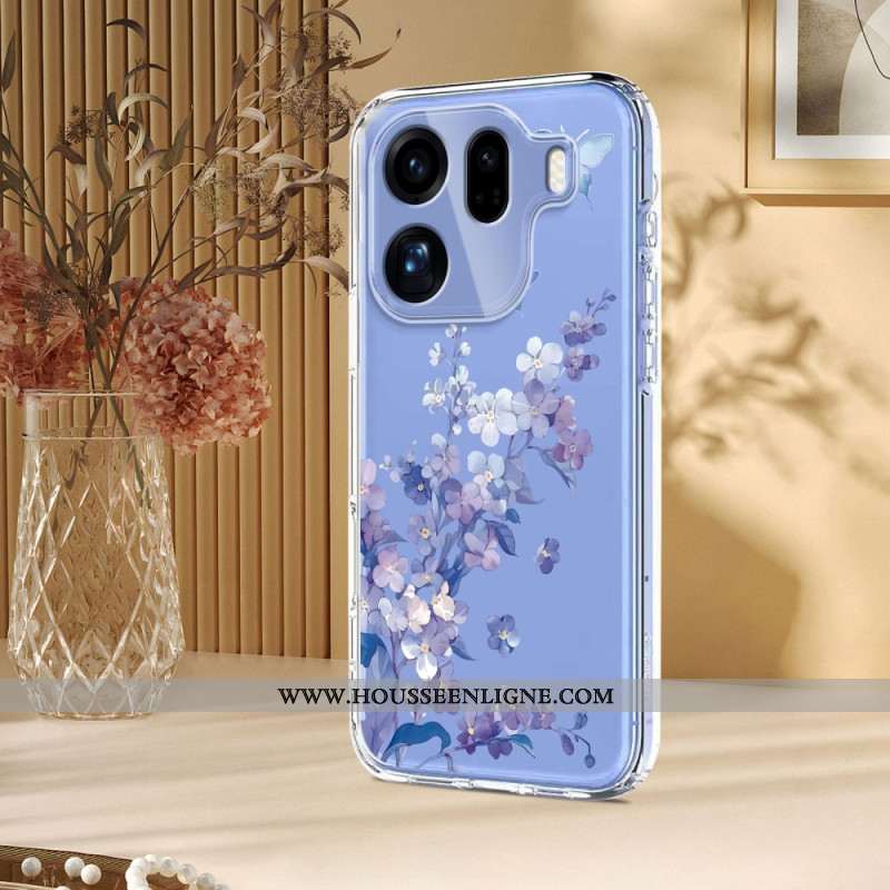 Coque Oppo Find X9 Pro 5G Papillons et Fleurs