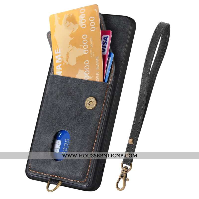 Coque Oppo Find X9 Pro 5G Porte-Cartes et Lanière