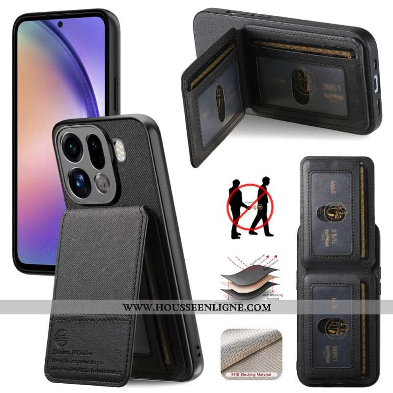 Coque Oppo Find X9 Pro 5G Porte-Cartes et Protection RFID