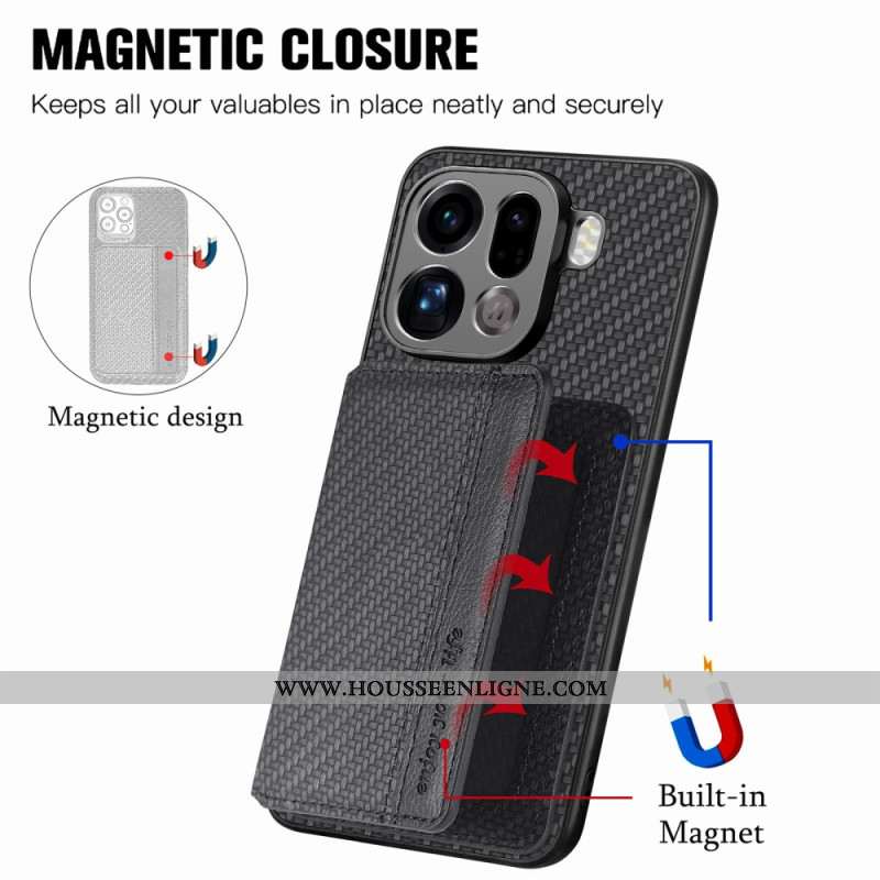 Coque Oppo Find X9 Pro 5G Porte-Cartes et Protection RFID