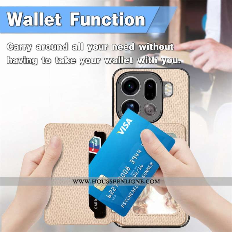 Coque Oppo Find X9 Pro 5G Porte-Cartes et Protection RFID