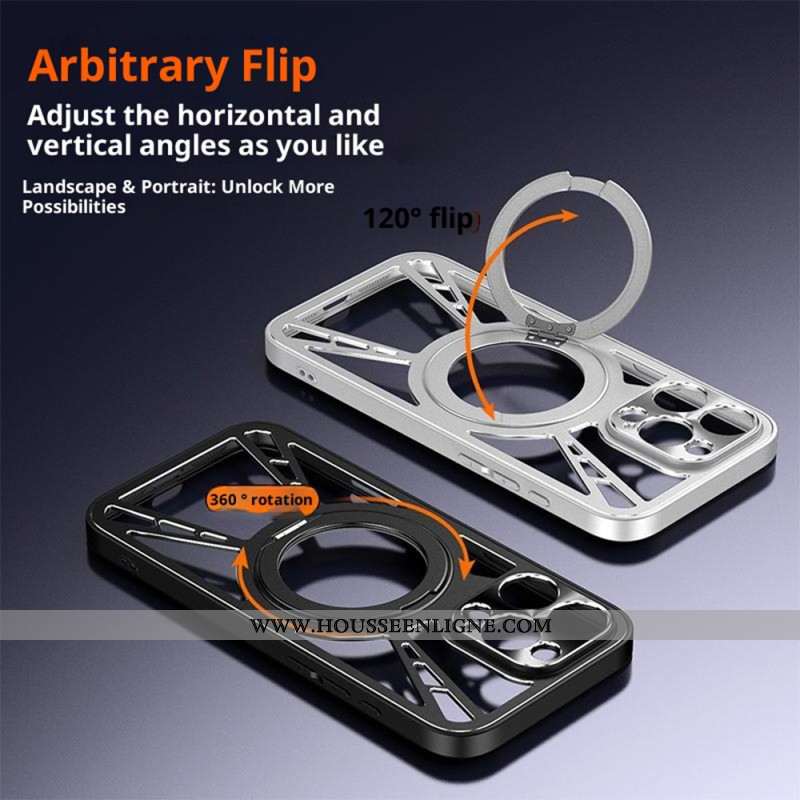 Coque Oppo Find X9 Pro 5G Support Magnétique Rotatif et Dissipation Thermique